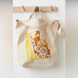 Free People California Graphic Canvas Tote Bag
